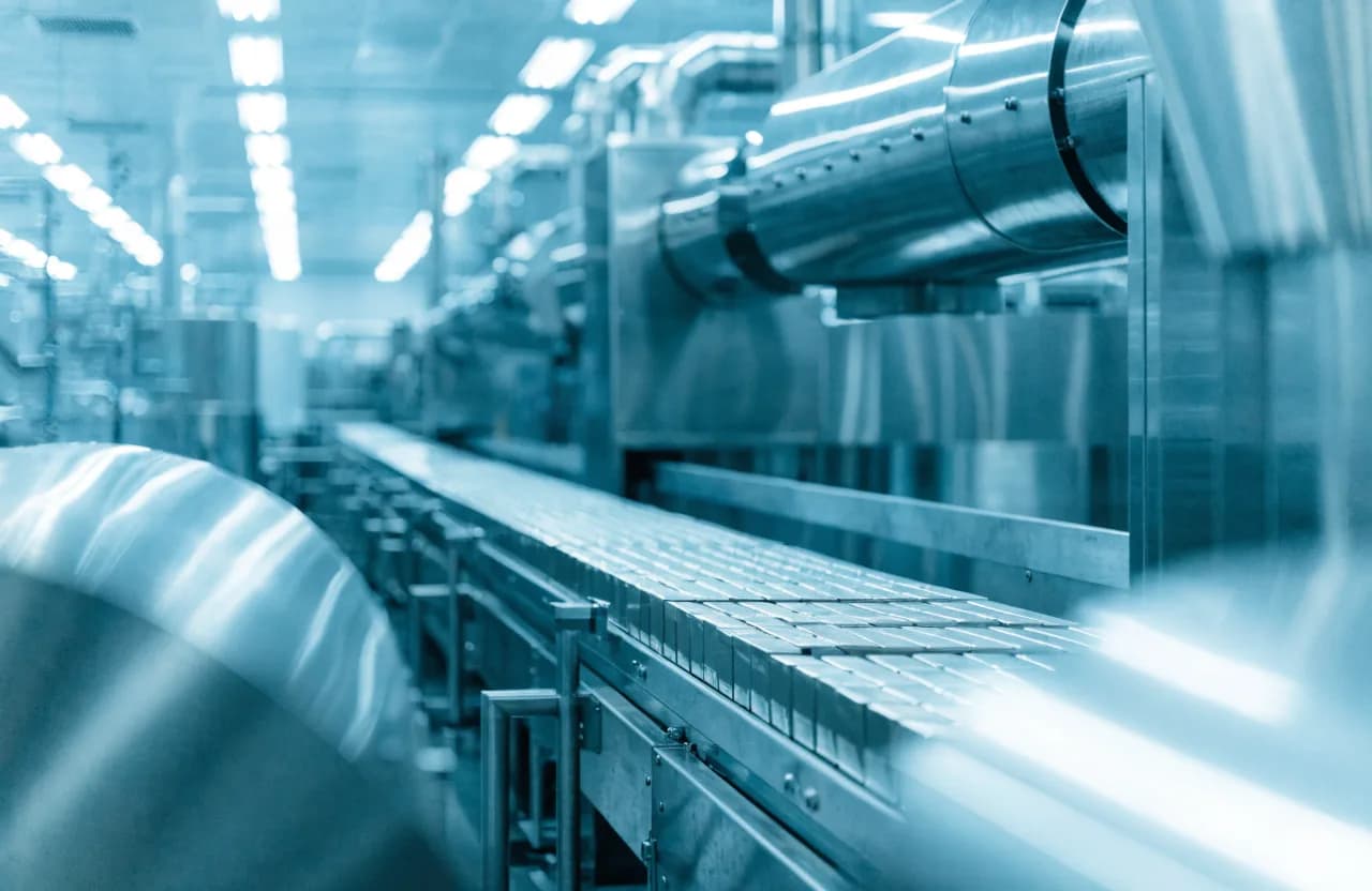 Modern Korean manufacturing production line